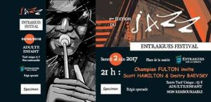 Lire la suite à propos de l’article Les billets du Jazz Entraigues Festival 2018 sont disponibles !