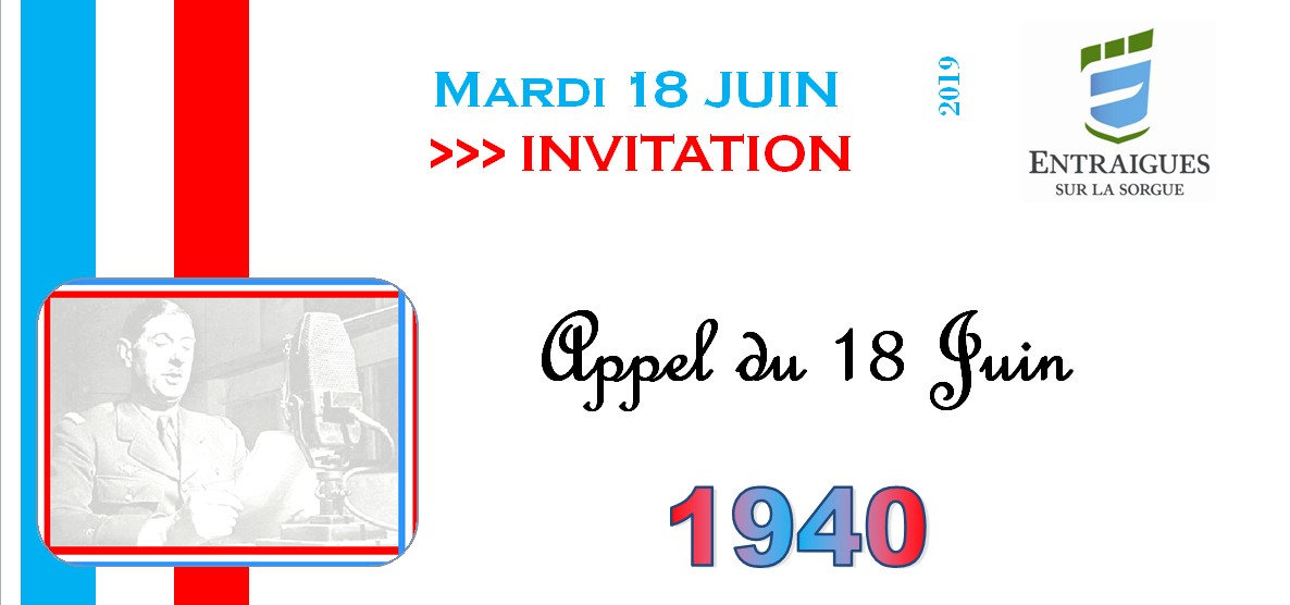 La Pelle Du 18 Juin Mots Croisés Commémoration de l’Appel du 18 Juin 1940 – Entraigues