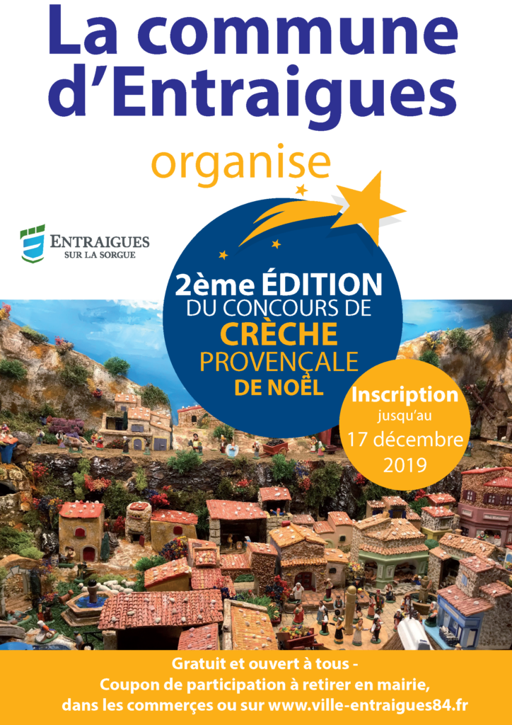 affiche pour la concours de crèches provençale