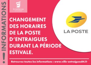 Read more about the article Information : aménagement des horaires de La Poste