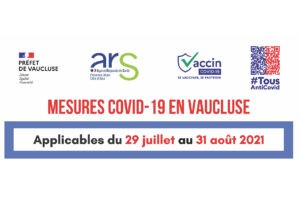 Lire la suite à propos de l’article Nouvelles mesures covid-19 en Vaucluse