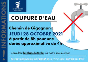 Lire la suite à propos de l’article Coupure d’eau – Chemin de Gigognan