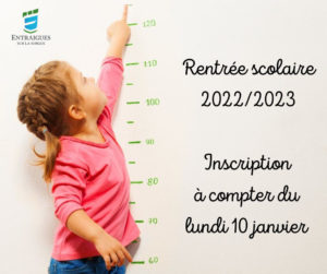 Lire la suite à propos de l’article Inscription rentrée scolaire 2022-2023