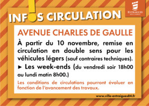 Lire la suite à propos de l’article Réhabilitation et sécurisation de l’avenue Charles de Gaulle : le point sur les travaux au 10 novembre !