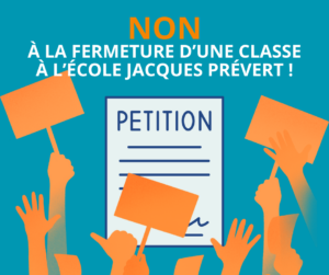 Lire la suite à propos de l’article Non à la fermeture d&rsquo;une classe à l&rsquo;école Jacques Prévert